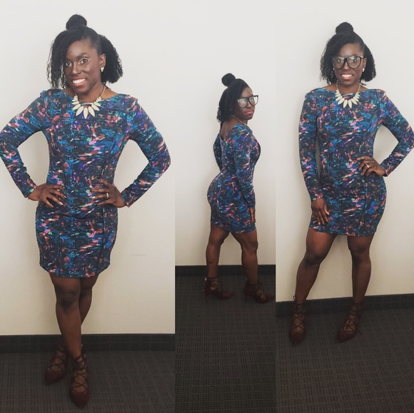 Rebecca Minkoff Multi-Color, Ribbed Texture Dress - Picture 5 of 5